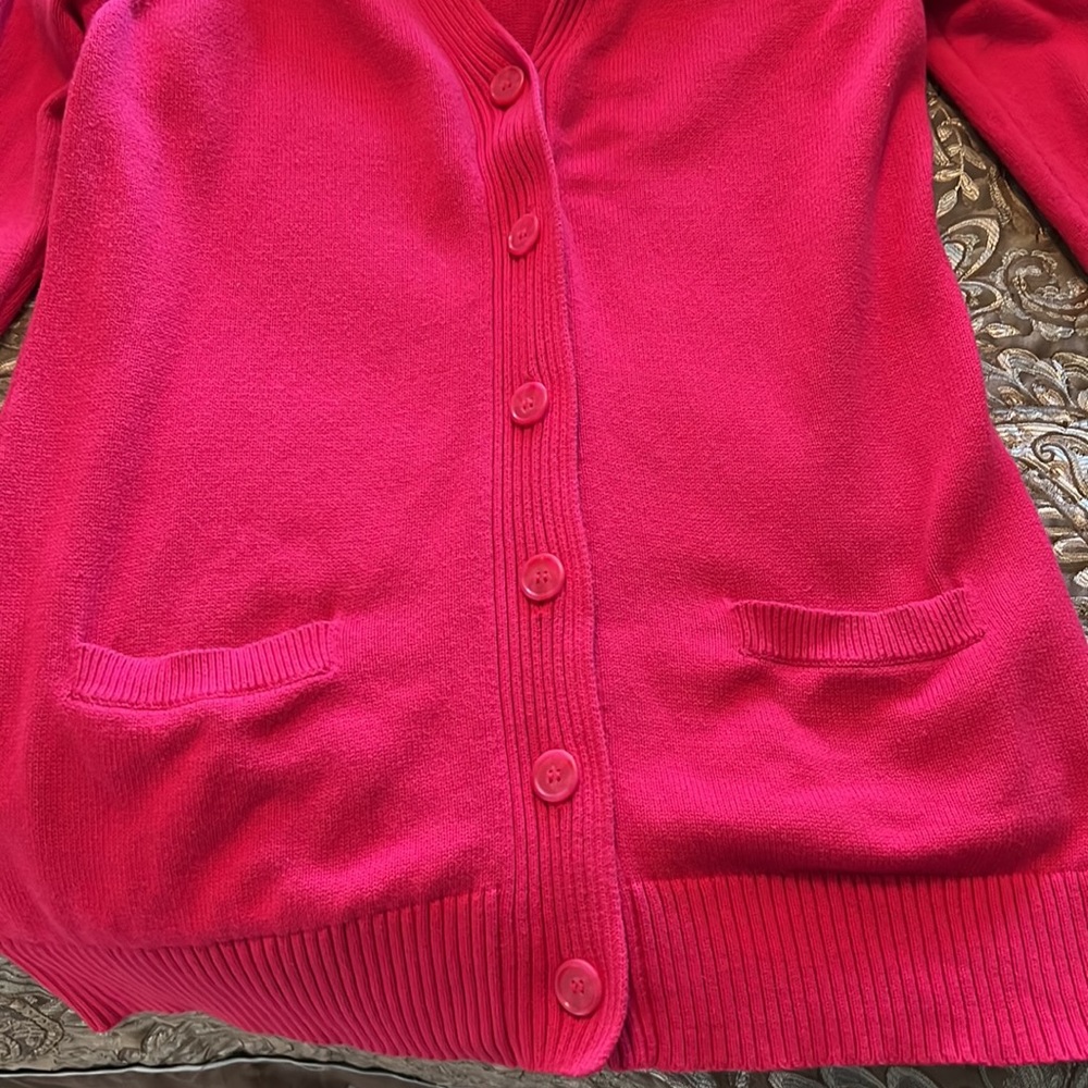 Pendleton Pink Cardigan Sweater XL - Picture 4 of 7